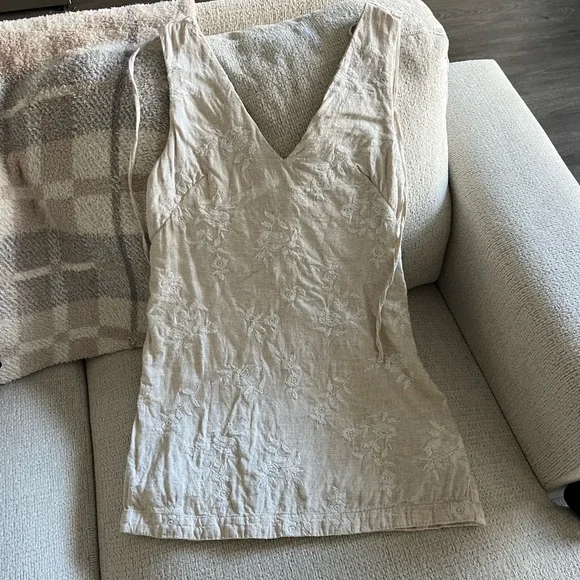 Abercrombie & Fitch | Dresses | Abercrombie Embroidered Linenblend Mini  Dress | Poshmark